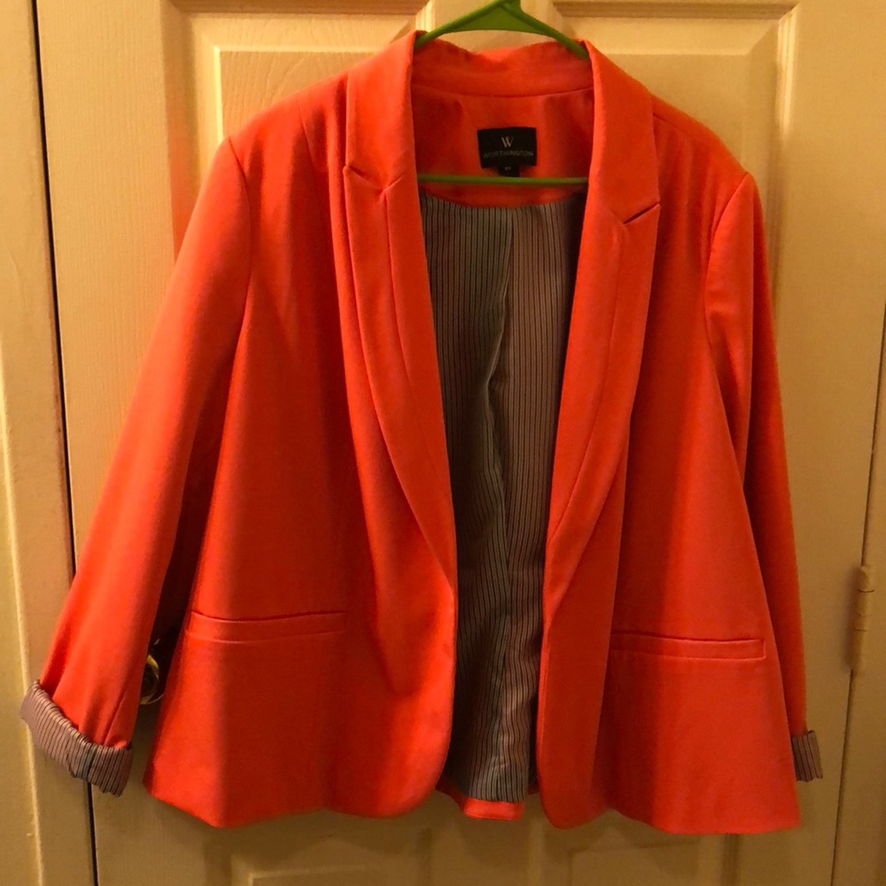 Worthington Plus Pink Blazer